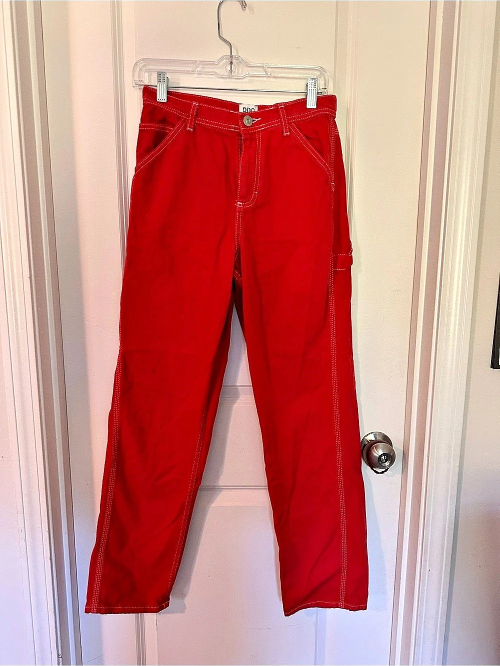BDG Urban Outfitters Carpenter Pants Red Waist 25